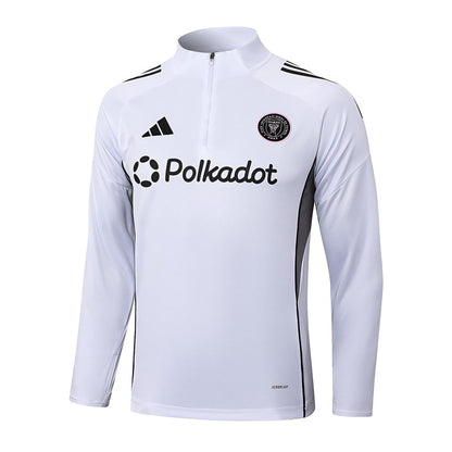 Survetement Inter Miami Training Homme 2025 2026 Blanc Noir