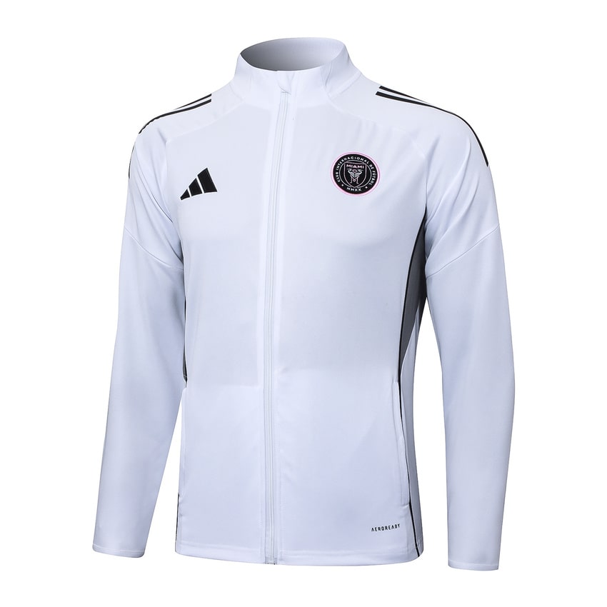 Survetement Inter Miami Veste Homme 2025 2026 Blanc Noir