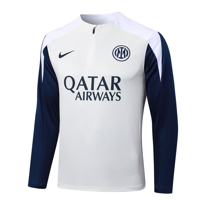 Survetement Inter Milan Training Homme 2025 2026 Blanc Bleu