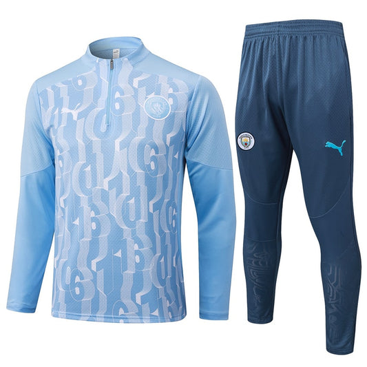 Survetement Manchester City Training Homme 2024 2025 Bleu Ciel