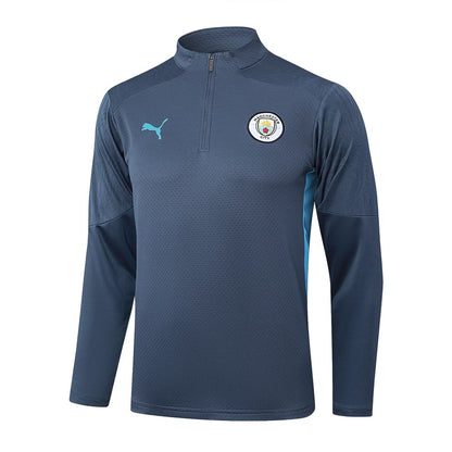 Survetement Manchester City Training Homme 2024 2025 Bleu Foncé