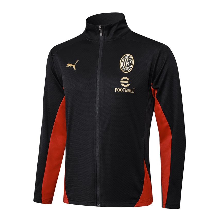 Survetement Milan AC Veste Homme 2024 2025 Noir