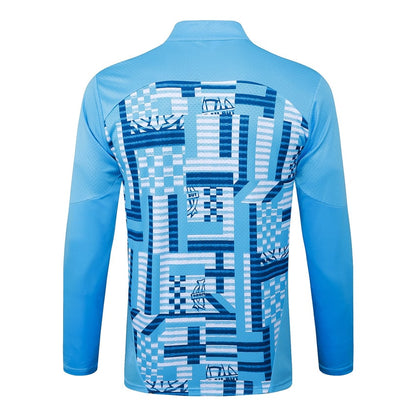 Survetement Marseille OM Training Homme 2025 2026 Bleu Ciel