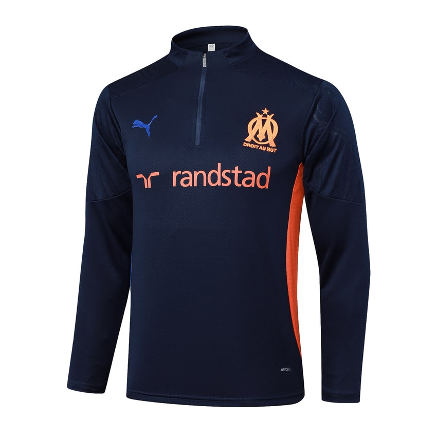 Survetement Marseille OM Training Homme 2025 2026 Bleu Foncé