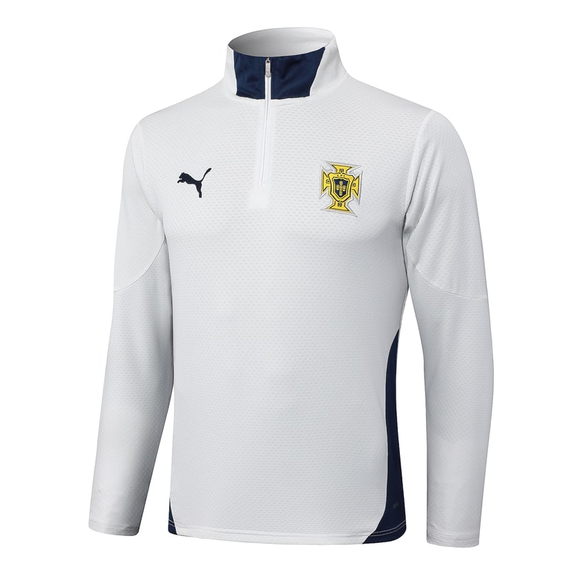 Survetement Portugal Training Homme 2024 2025 Blanc Bleu