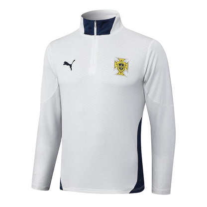 Survetement Portugal Training Homme 2024 2025 Blanc Bleu