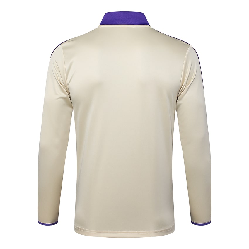 Survetement Real Madrid Training Homme 2025 2026 Beige Violet