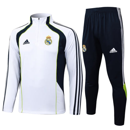 Survetement Real Madrid Training Homme 2025 2026 Blanc Noir
