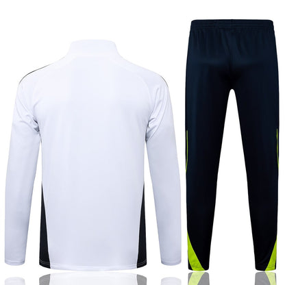 Survetement Real Madrid Training Homme 2025 2026 Blanc Noir