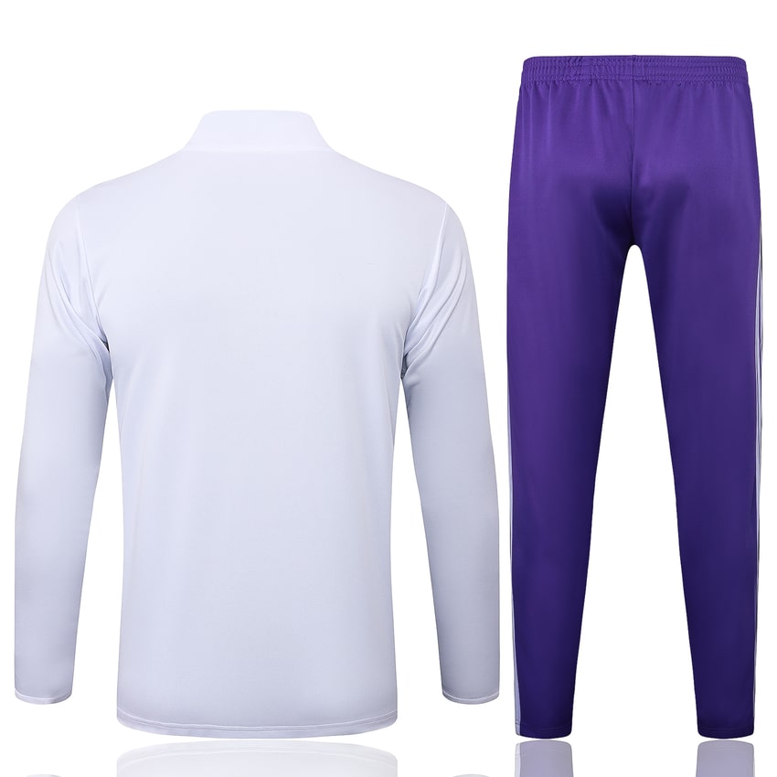Survetement Real Madrid Training Homme 2025 2026 Blanc Violet