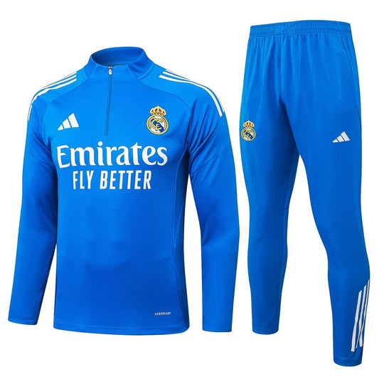 Survetement Real Madrid Training Homme 2025 2026 Bleu Clair