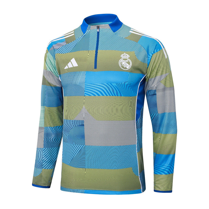 Survetement Real Madrid Training Homme 2025 2026 Bleu Vert