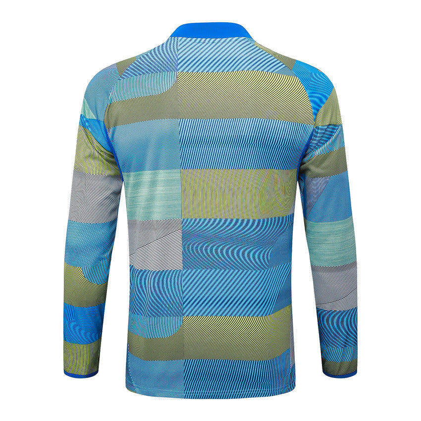 Survetement Real Madrid Training Homme 2025 2026 Bleu Vert