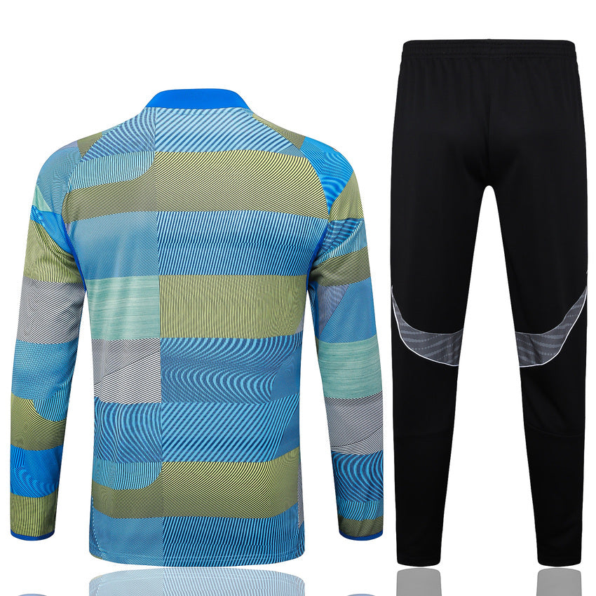 Survetement Real Madrid Training Homme 2025 2026 Bleu Vert