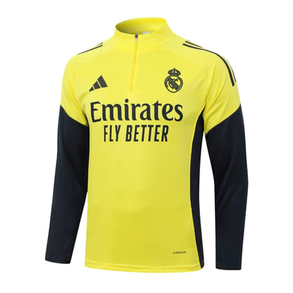 Survetement Real Madrid Training Homme 2025 2026 Jaune Clair