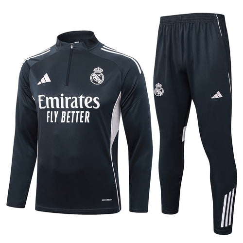 Survetement Real Madrid Training Homme 2025 2026 Noir Clair