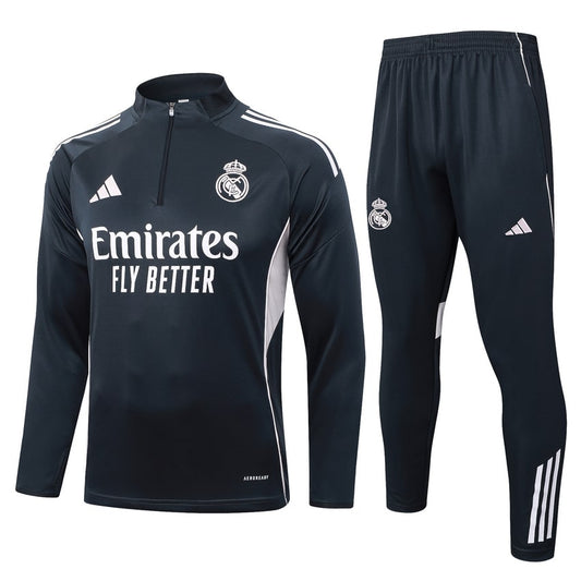 Survetement Real Madrid Training Homme 2025 2026 Noir Clair