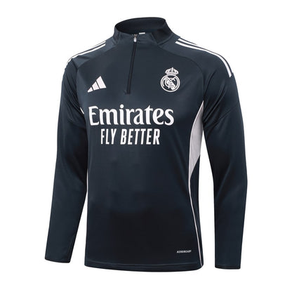Survetement Real Madrid Training Homme 2025 2026 Noir Clair