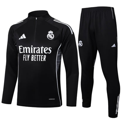 Survetement Real Madrid Training Homme 2025 2026 Noir Sombre