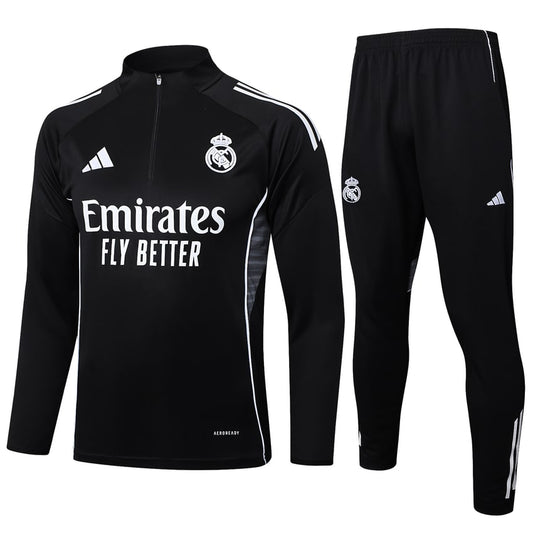 Survetement Real Madrid Training Homme 2025 2026 Noir Sombre
