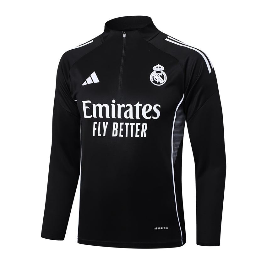 Survetement Real Madrid Training Homme 2025 2026 Noir Sombre