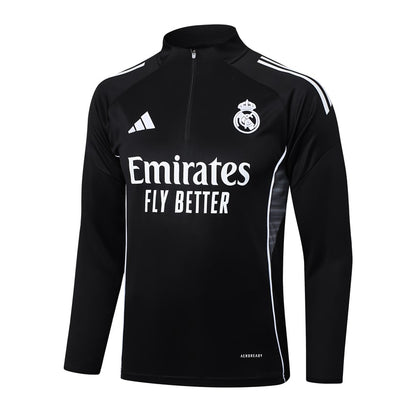 Survetement Real Madrid Training Homme 2025 2026 Noir Sombre