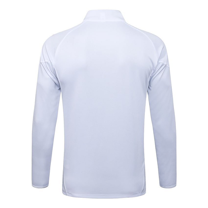 Survetement Real Madrid Veste Homme 2025 2026 Blanc Bleu