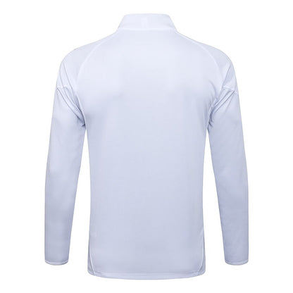 Survetement Real Madrid Veste Homme 2025 2026 Blanc Bleu