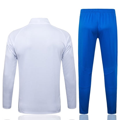 Survetement Real Madrid Veste Homme 2025 2026 Blanc Bleu