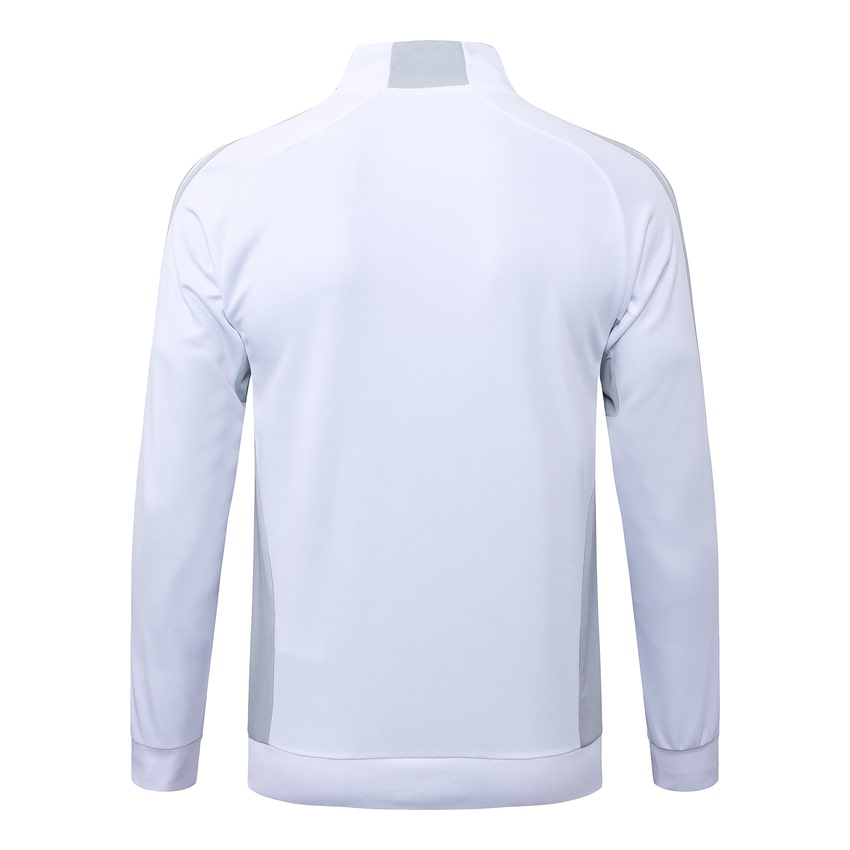 Survetement Real Madrid Veste Homme 2025 2026 Blanc Gris