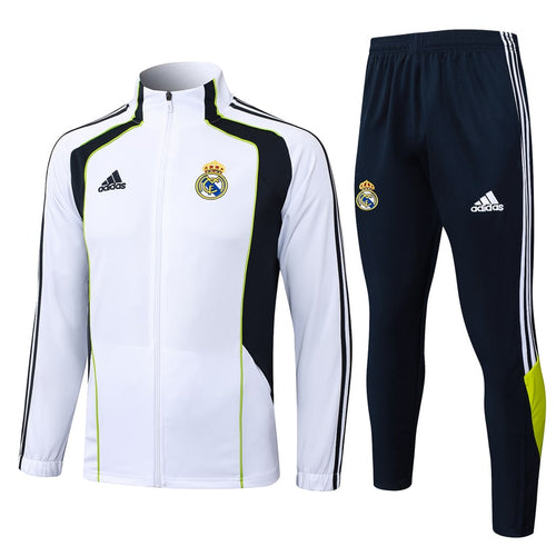 Survetement Real Madrid Veste Homme 2025 2026 Blanc Noir