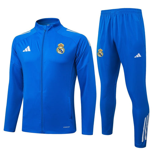 Survetement Real Madrid Veste Homme 2025 2026 Bleu Clair
