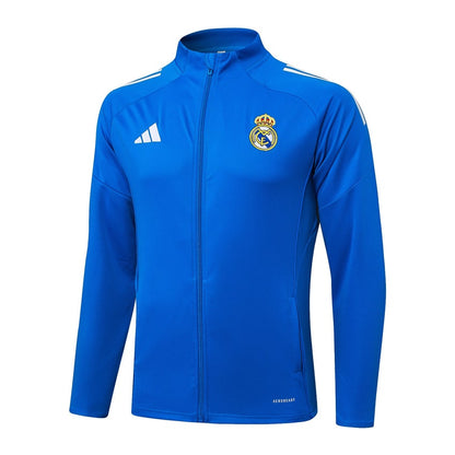 Survetement Real Madrid Veste Homme 2025 2026 Bleu Clair