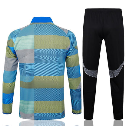 Survetement Real Madrid Veste Homme 2025 2026 Bleu Vert