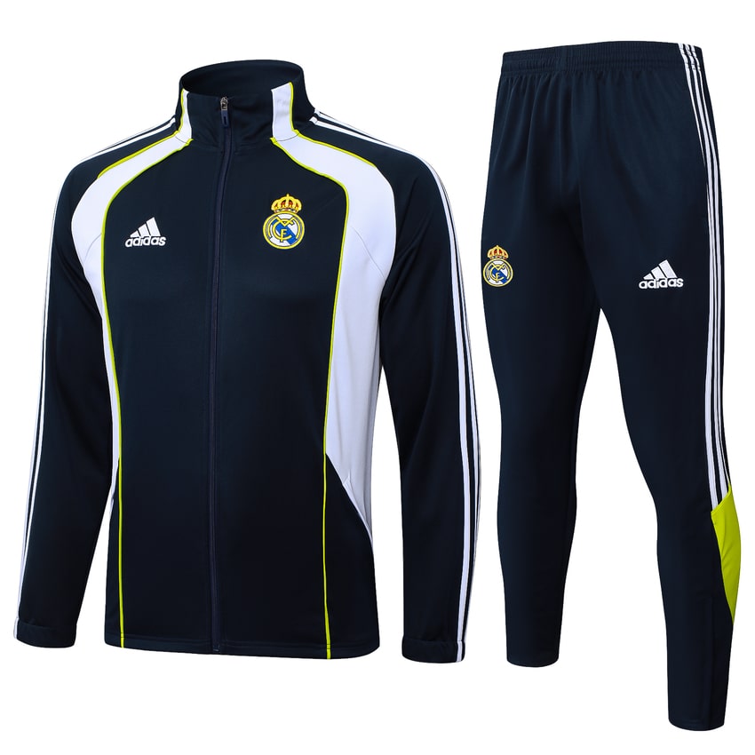 Survetement Real Madrid Veste Homme 2025 2026 Noir Blanc