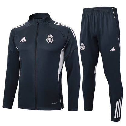 Survetement Real Madrid Veste Homme 2025 2026 Noir Clair
