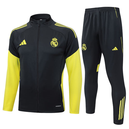 Survetement Real Madrid Veste Homme 2025 2026 Noir Fonce