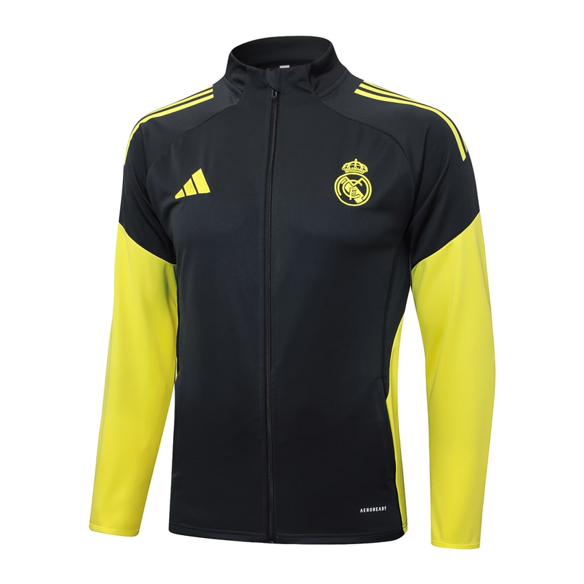Survetement Real Madrid Veste Homme 2025 2026 Noir Fonce