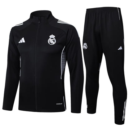 Survetement Real Madrid Veste Homme 2025 2026 Noir Sombre