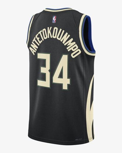 Maillot Milwaukee Bucks Statement Edition 2025/2026 - Personnalisable