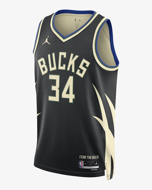 Maillot Milwaukee Bucks - Statement Edition 2023/2024 - Personnalisable Jordan
