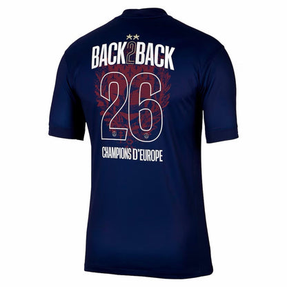 Maillot Domicile  PSG 25/26 ⭐⭐ - Flocage Champions of Europe 26  🏆 Back 2 Back    ( 2 🌟 inclus)