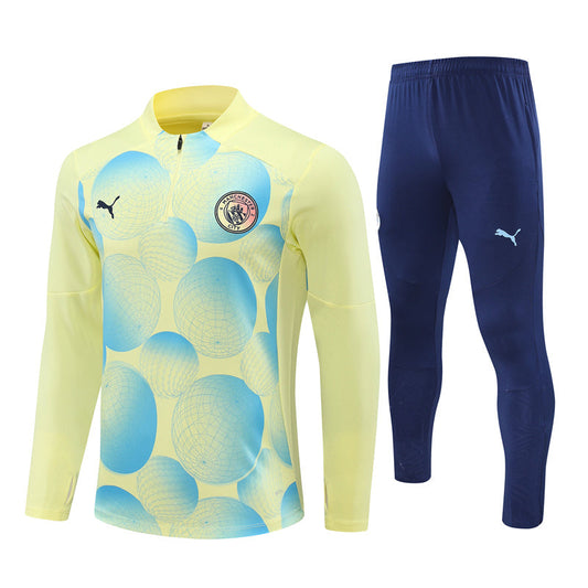 Survetement Manchester City Training Homme 2024 2025 Jaune